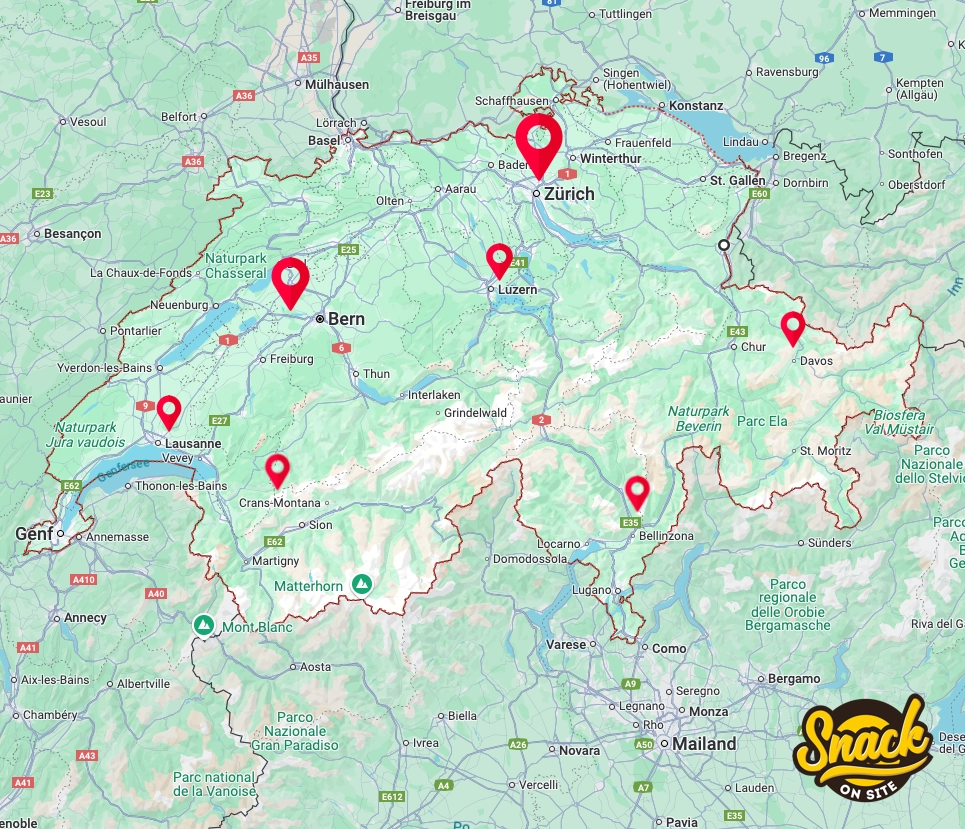 Foodtruck Karte Schweiz