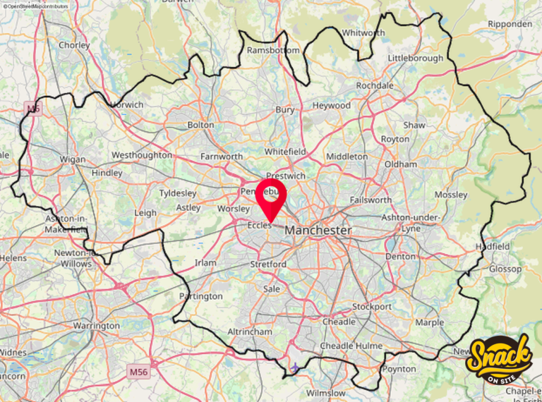 foodtruck and van map of Greater Manchester