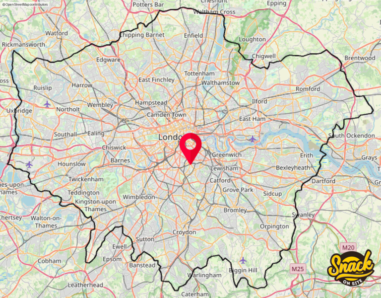 foodtruck and van map of London