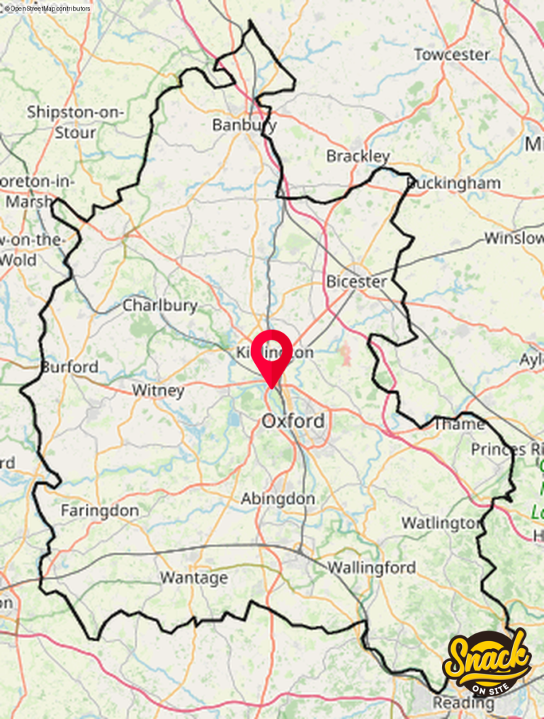 foodtruck and van map of Oxfordshire