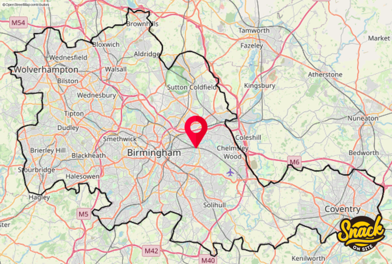 foodtruck and van map of West Midlands