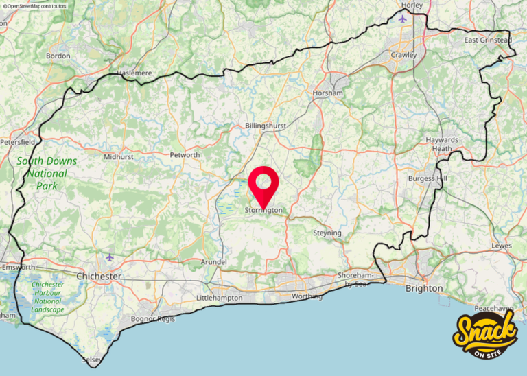 foodtruck and van map of West sussex