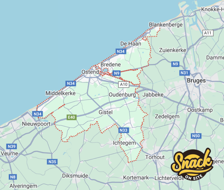 kaart frietkraam oostende
