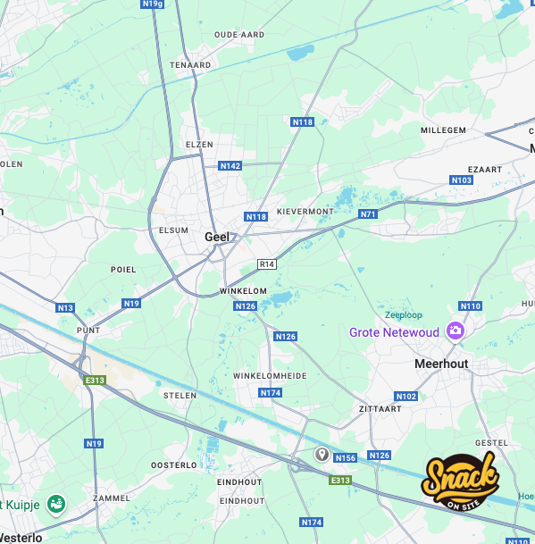 kaart mobiele frituur geel