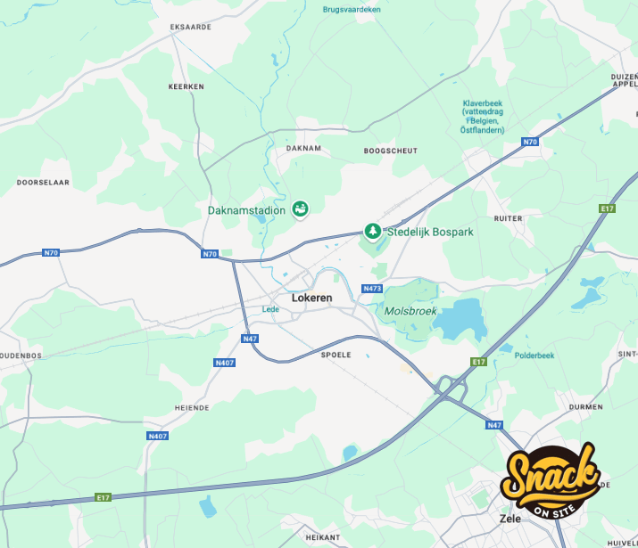 kaart lokeren frietkot op locatie